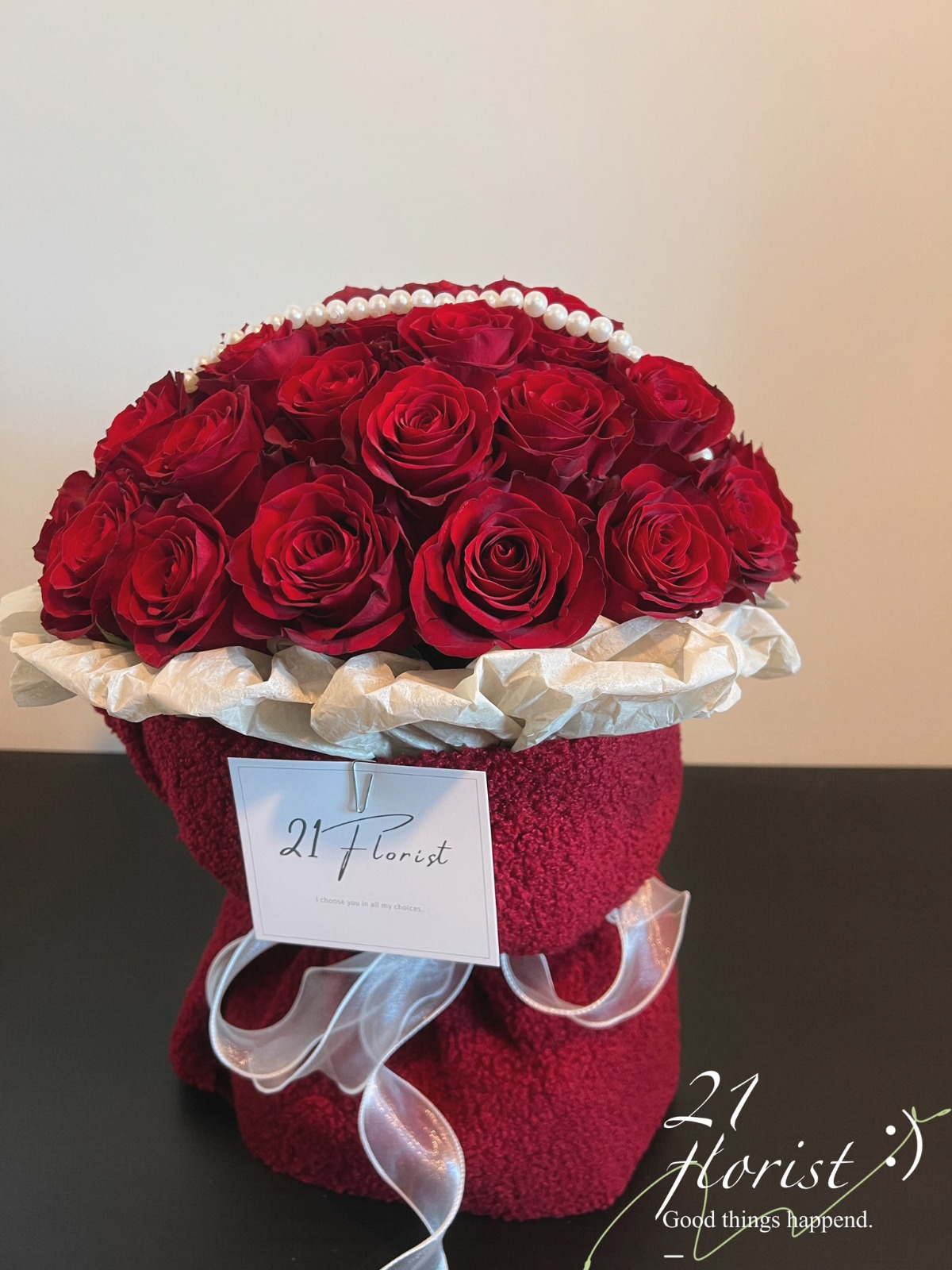 ช่อกุหลาบแชมเปญ